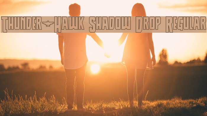Thunder-Hawk Shadow Drop Regular Font examples