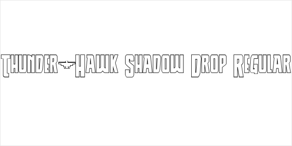 Thunder-Hawk Shadow Drop Regular Logo