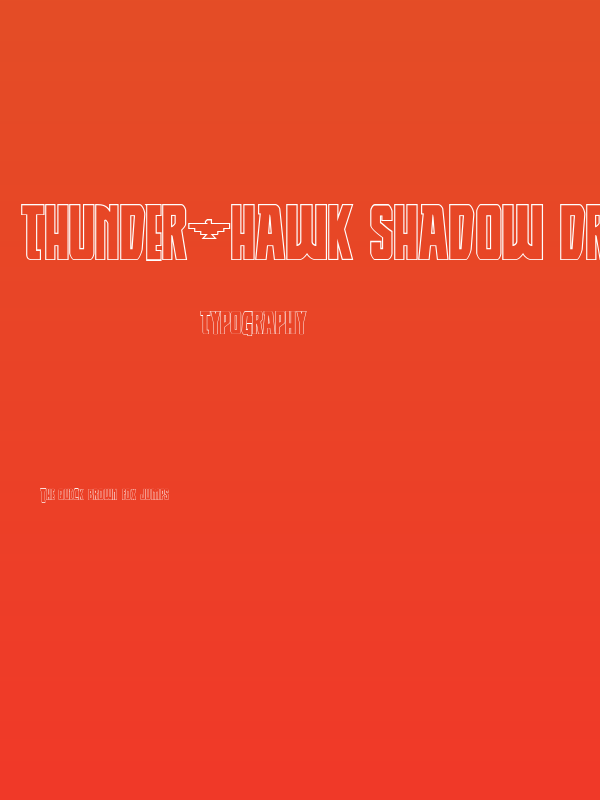 Thunder-Hawk Shadow Drop Regular Poster