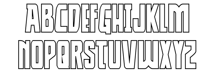 Thunder-Hawk Shadow Drop Regular Font LOWERCASE
