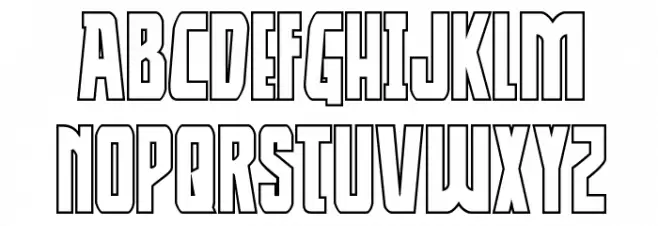 Thunder-Hawk Shadow Drop Regular Caratteri MINUSCOLO