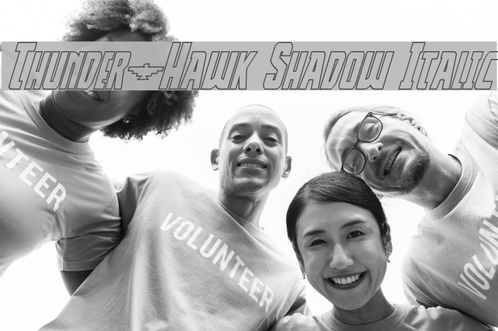 Thunder-Hawk Shadow Italic Example 2