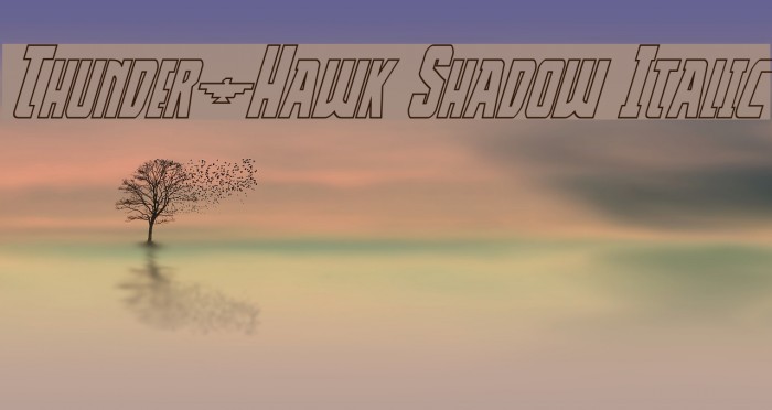 Thunder-Hawk Shadow Italic Example 3