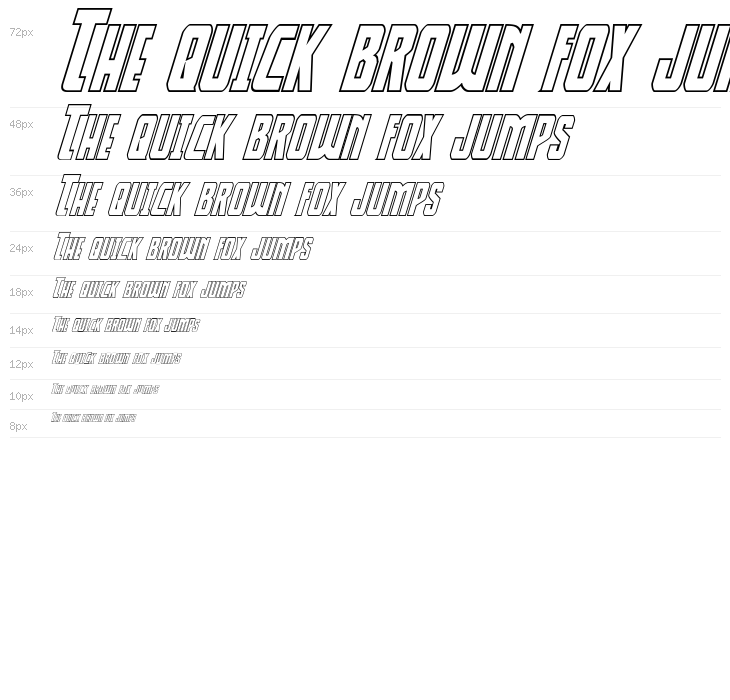 Thunder-Hawk Shadow Italic Waterfall