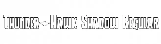 Thunder-Hawk Shadow Regular  Fuentes Gratis Descargar