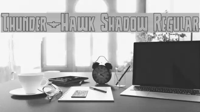 Thunder-Hawk Shadow Regular Font examples