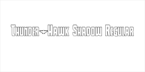 Thunder-Hawk Shadow Regular Logo