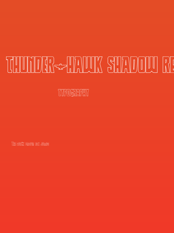 Thunder-Hawk Shadow Regular Poster