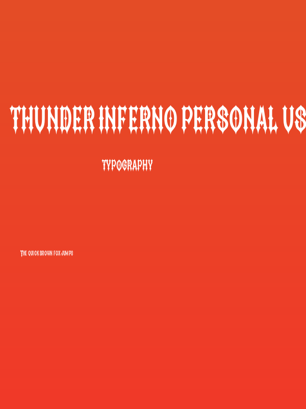 Thunder Inferno PERSONAL USE Regular Poster