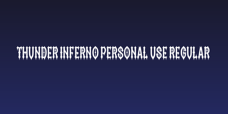 Thunder Inferno PERSONAL USE Regular Social Header