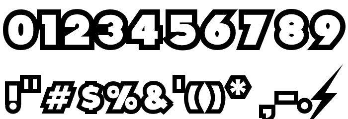 Thunder Lord Font OTHER CHARS