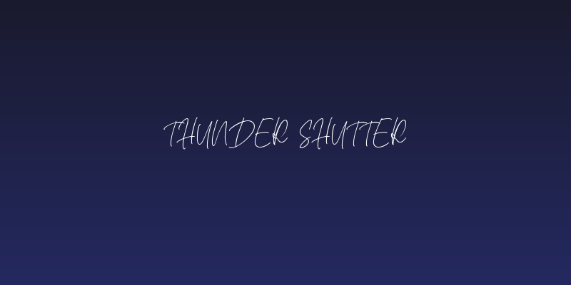 Thunder Shutter Social Header