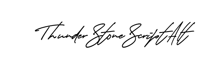 Thunder Stone Script Alt  les polices de caractères gratuit tlcharger