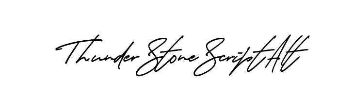 Thunder Stone Script Alt  font caratteri gratis