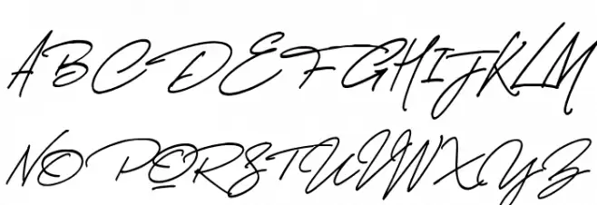 Thunder Stone Script Alt Caratteri MAIUSCOLE