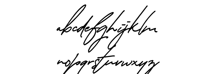 Thunder Stone Script Alt Font LOWERCASE