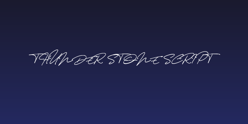 Thunder Stone Script Social Header