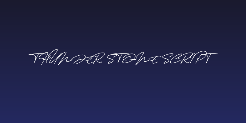 Thunder Stone Script Social Header