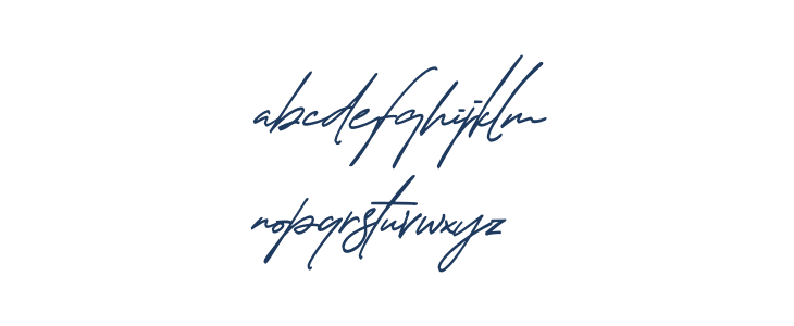Thunder Stone Script Lowercase