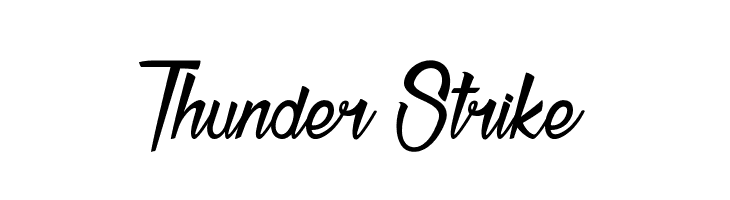 Thunder Strike  नि: शुल्क फ़ॉन्ट्स डाउनलोड