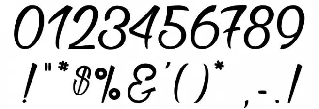 Thunder Strike Font OTHER CHARS