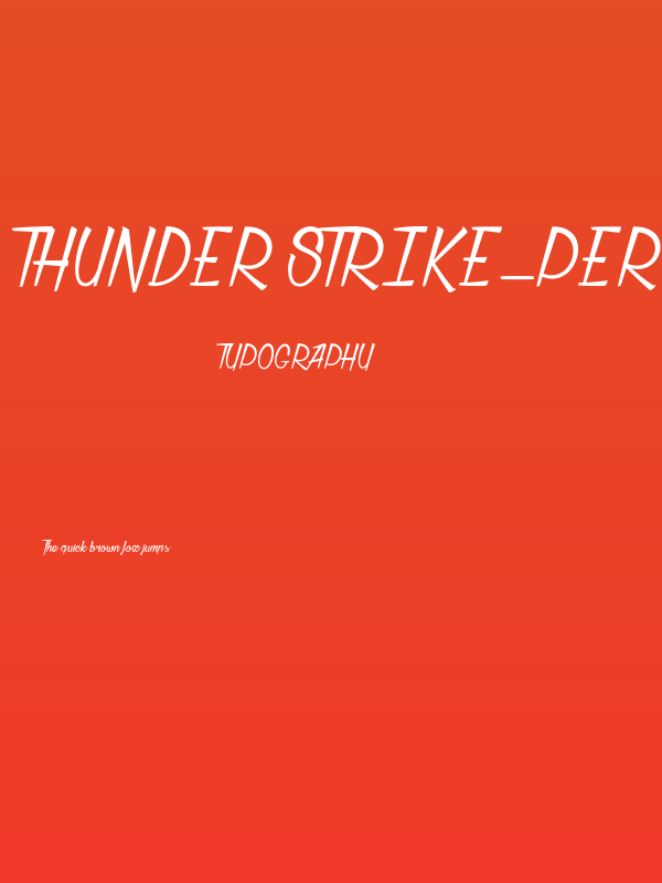 Thunder Strike_PersonalUseOnly Poster