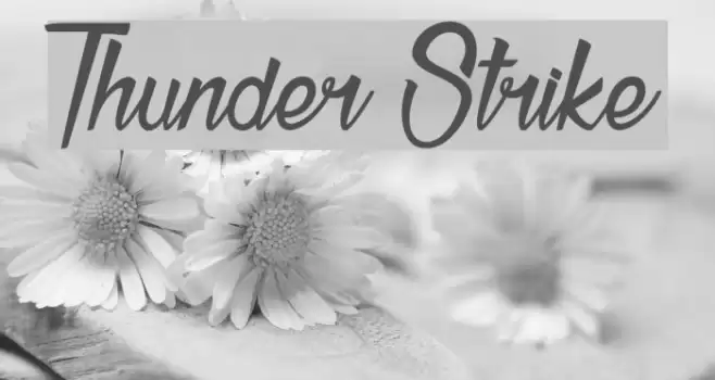 Thunder Strike Font examples