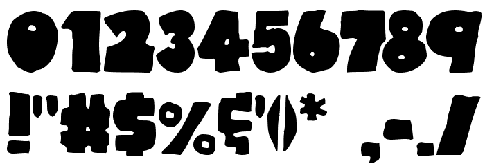 Thunder Thighs Font OTHER CHARS