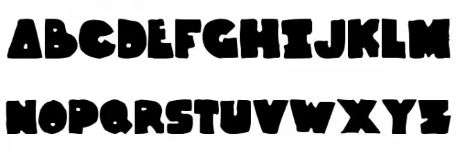 Thunder Thighs Schriftart Groß