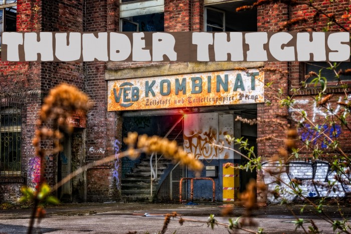 Thunder Thighs Font examples
