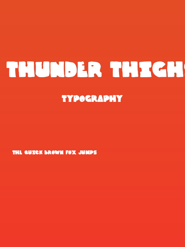 Thunder Thighs Poster