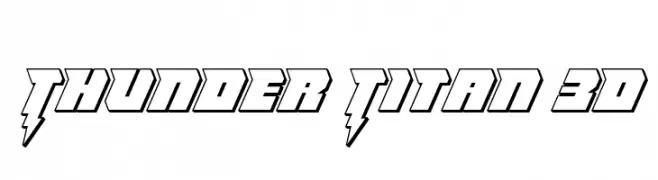 Thunder Titan 3D  Descarca Fonturi Gratis