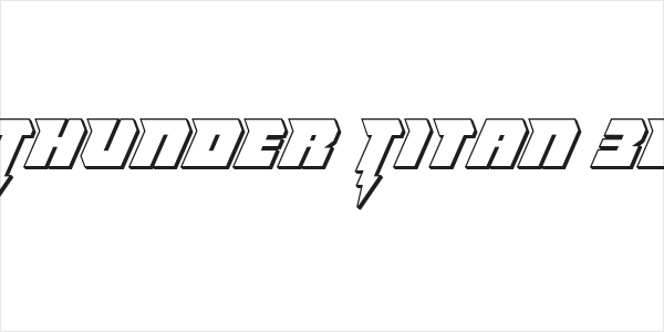 Thunder Titan 3D Logo