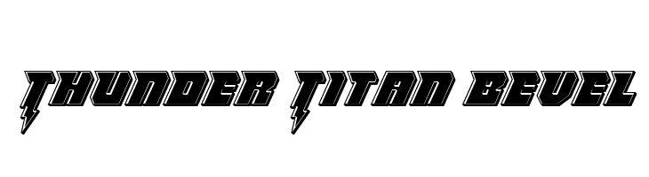 Thunder Titan Bevel  Free Fonts Download
