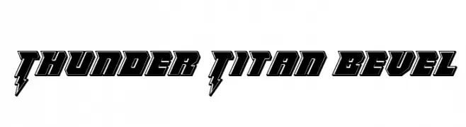 Thunder Titan Bevel  नि: शुल्क फ़ॉन्ट्स डाउनलोड