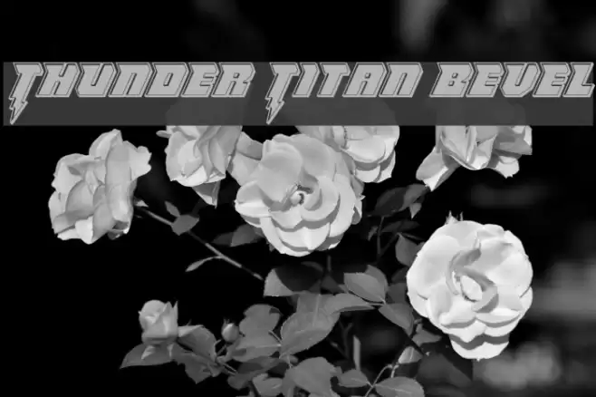Thunder Titan Bevel Font examples