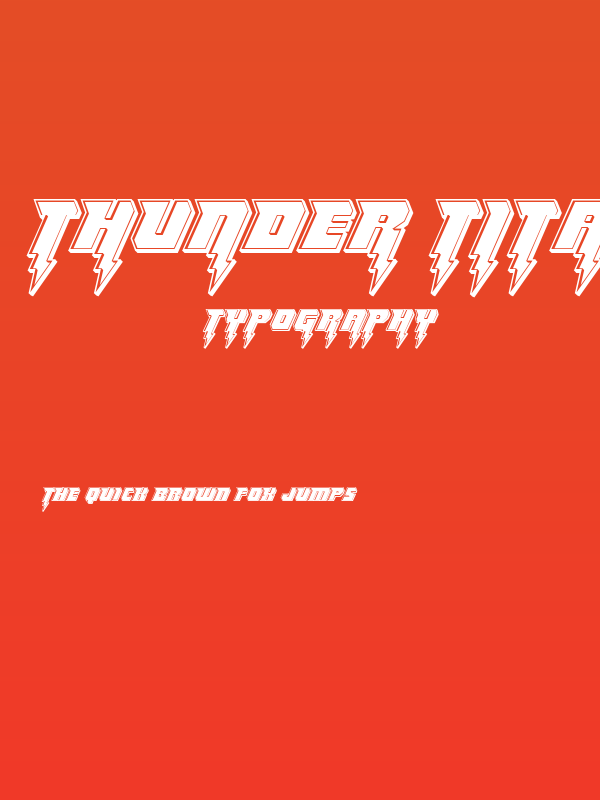 Thunder Titan Bevel Poster