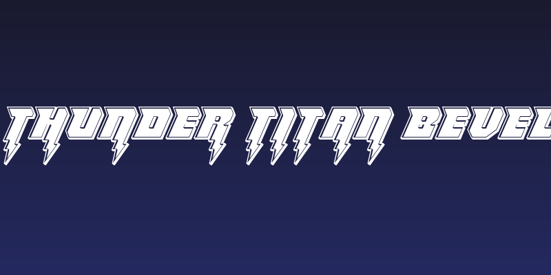Thunder Titan Bevel Social Header