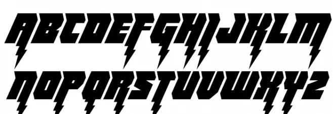 Thunder Titan Condensed Шрифта ВЕРХНИЙ