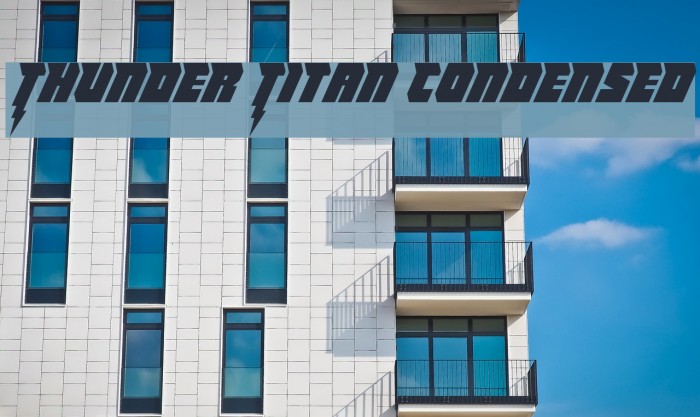 Thunder Titan Condensed Example 1