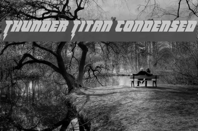 Thunder Titan Condensed Font examples