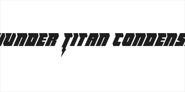 Thunder Titan Condensed Logo
