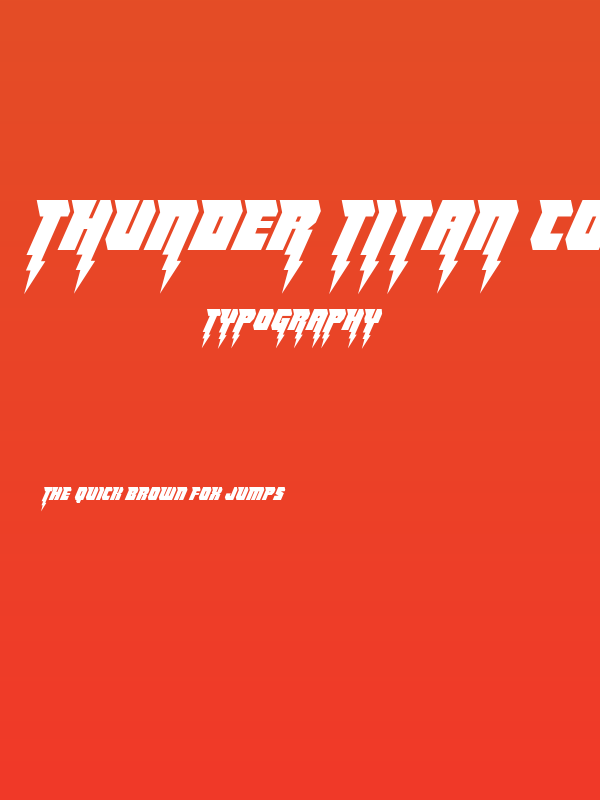 Thunder Titan Condensed Poster
