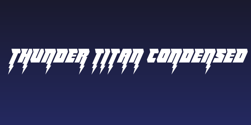 Thunder Titan Condensed Social Header