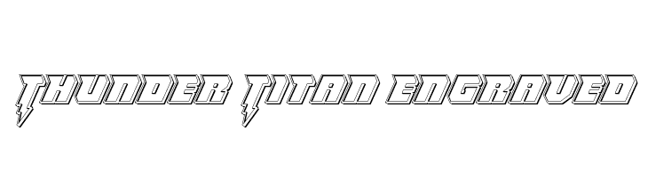 Thunder Titan Engraved  Fuentes Gratis Descargar