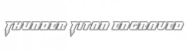 Thunder Titan Engraved  لخطوط تنزيل