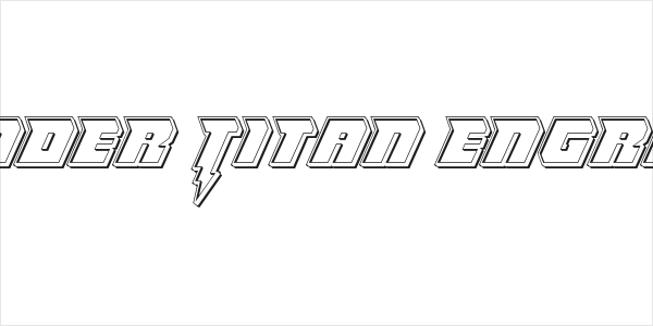 Thunder Titan Engraved Logo