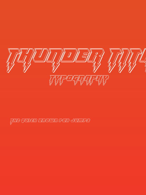 Thunder Titan Engraved Poster