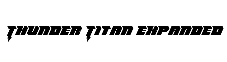 Thunder Titan Expanded  नि: शुल्क फ़ॉन्ट्स डाउनलोड