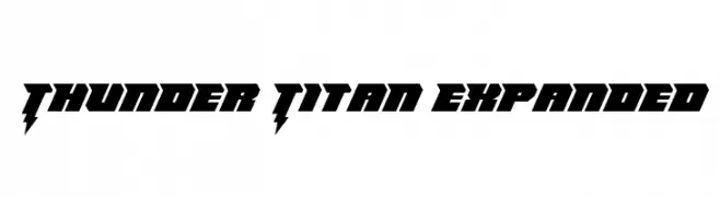 Thunder Titan Expanded  नि: शुल्क फ़ॉन्ट्स डाउनलोड